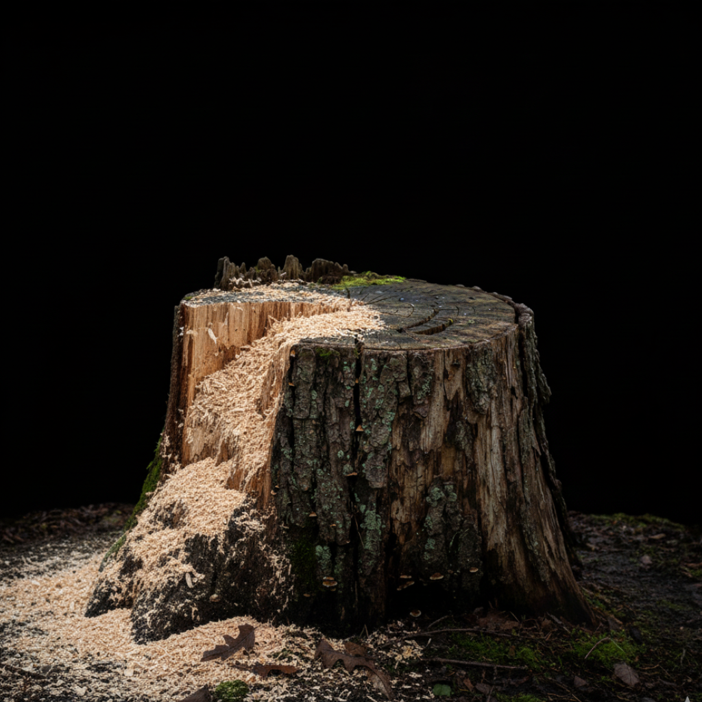 Stump grinding service